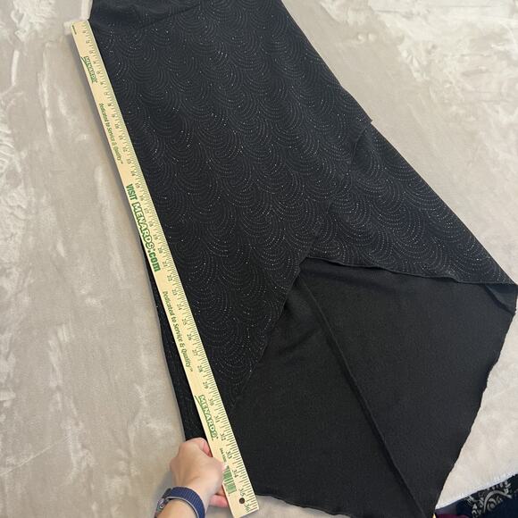 VTG City Triangles Dress Womens Large Glitter Babydoll Halter Hi Low Y2K Fairy - Picture 11 of 12